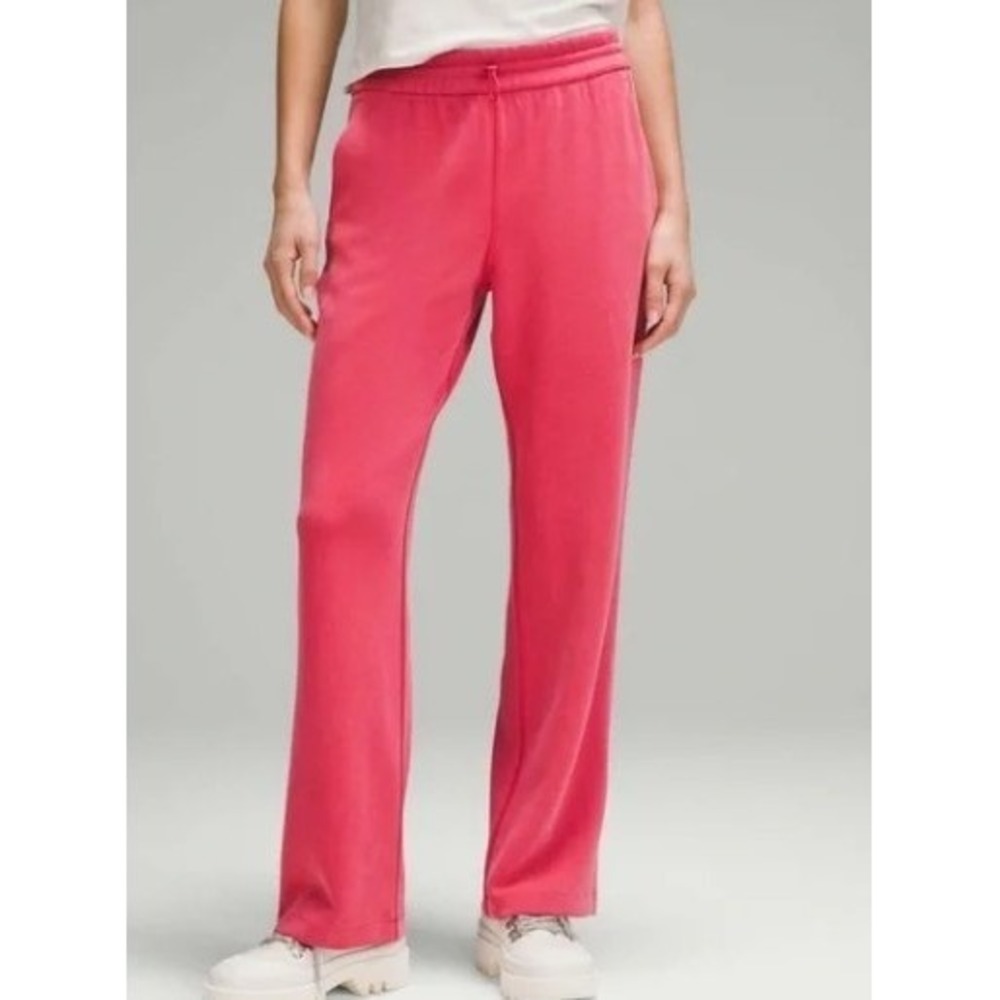 Lululemon Pants Softstreme High Rise Wide Leg in Vintage Rose Pink